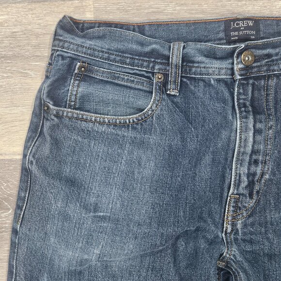 J.Crew The Sutton Men’s Jeans 32x34 Blue Medium Wash Straight Leg - Picture 6 of 8